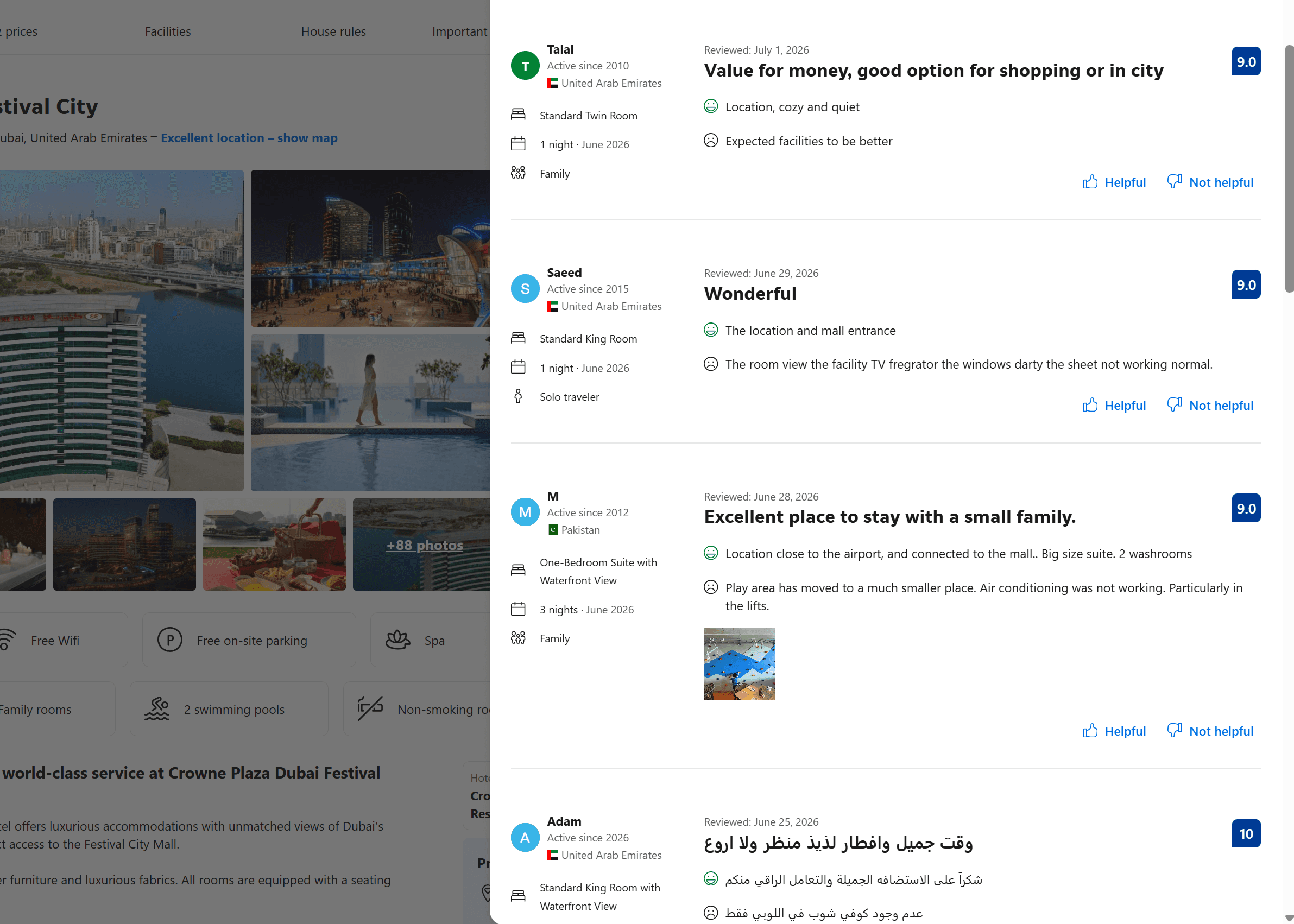 Booking.com Listing Reviews Scraper